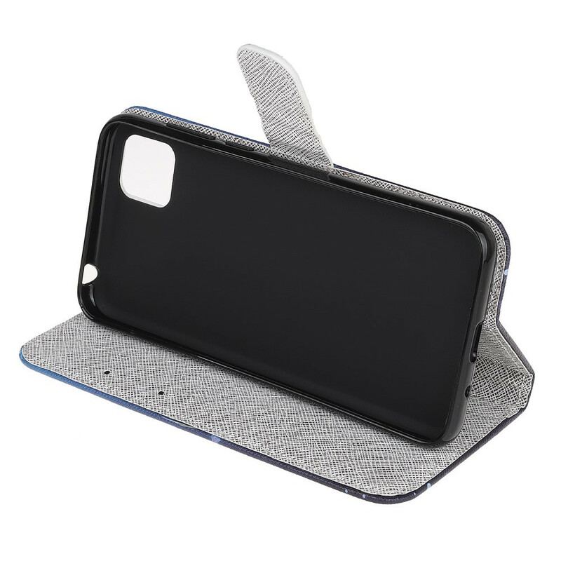 Housse Huawei Y5p Plume à Lanière
