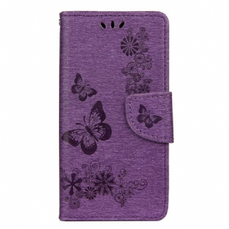 Housse Huawei Y5p Que des Papillons avec Lanière