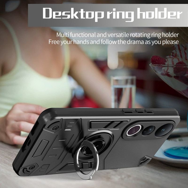 Coque Vivo V50 Lite 5G Support Rotatif et Protection Renforcée