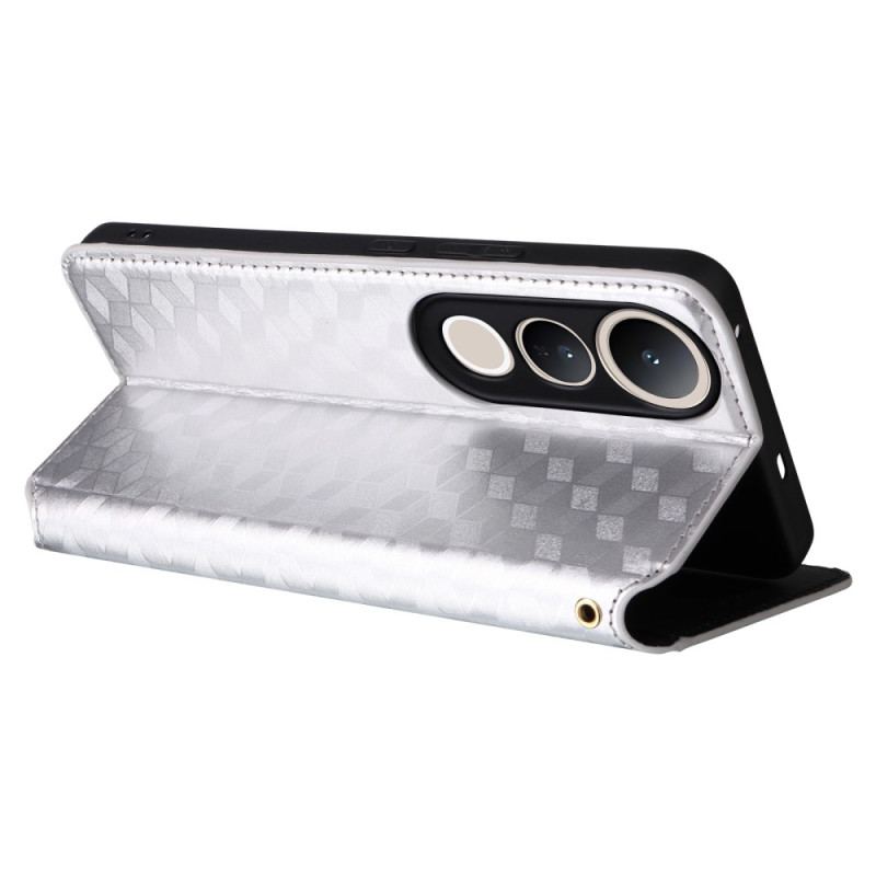 Flip Cover Vivo V50 Lite 5G Motif Losanges