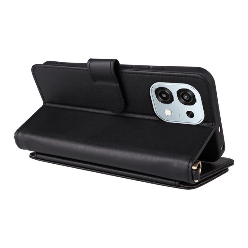 Housse Oppo A6 Pro 5G Matelassée avec Bandoulière et Lanière