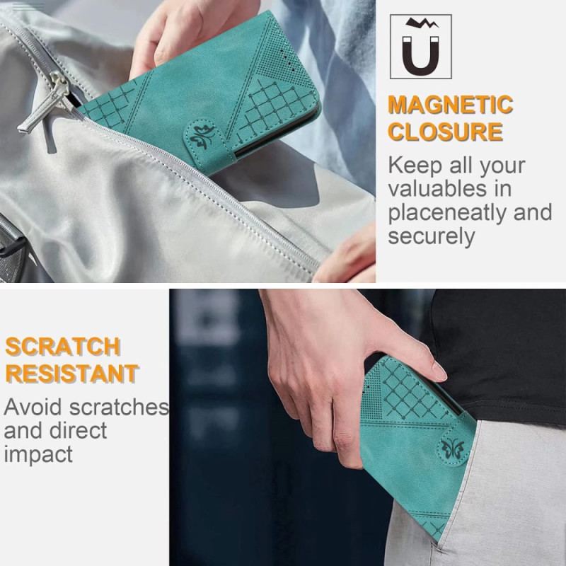 Housse Vivo V50 Lite 5G Design Géométrique à Lanière