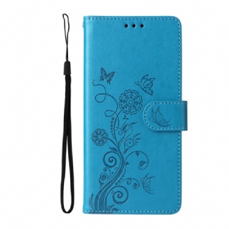 Housse Vivo V50 Lite 5G Motif Papillon Floral