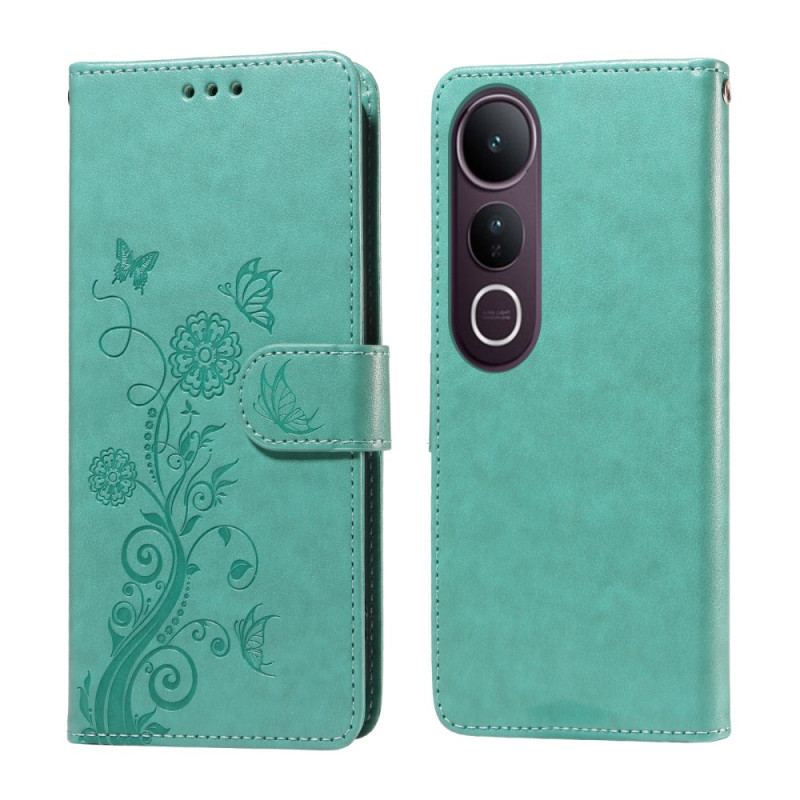 Housse Vivo V50 Lite 5G Motif Papillon Floral