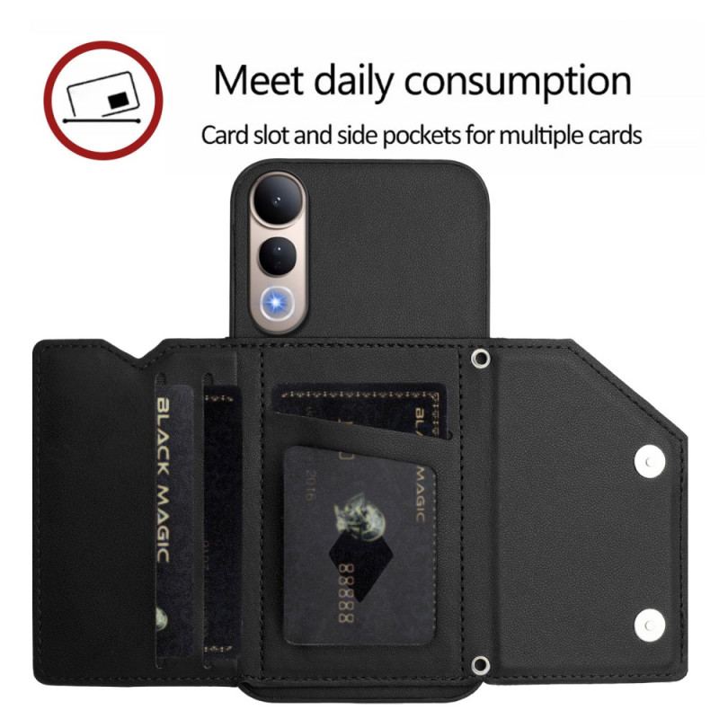 Housse Vivo V50 Lite 5G Porte-Cartes et Lanière