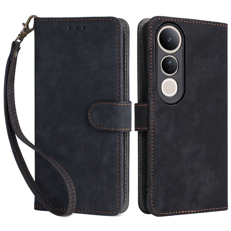 Housse Vivo V50 Lite 5G Protection RFID avec Lanière