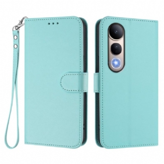 Housse Vivo V50 Lite Simili Cuir Uni à Lanière