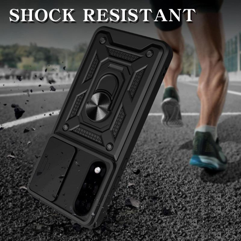 Coque OnePlus Nord 5 Couvercle Coulissant pour Caméra et Support