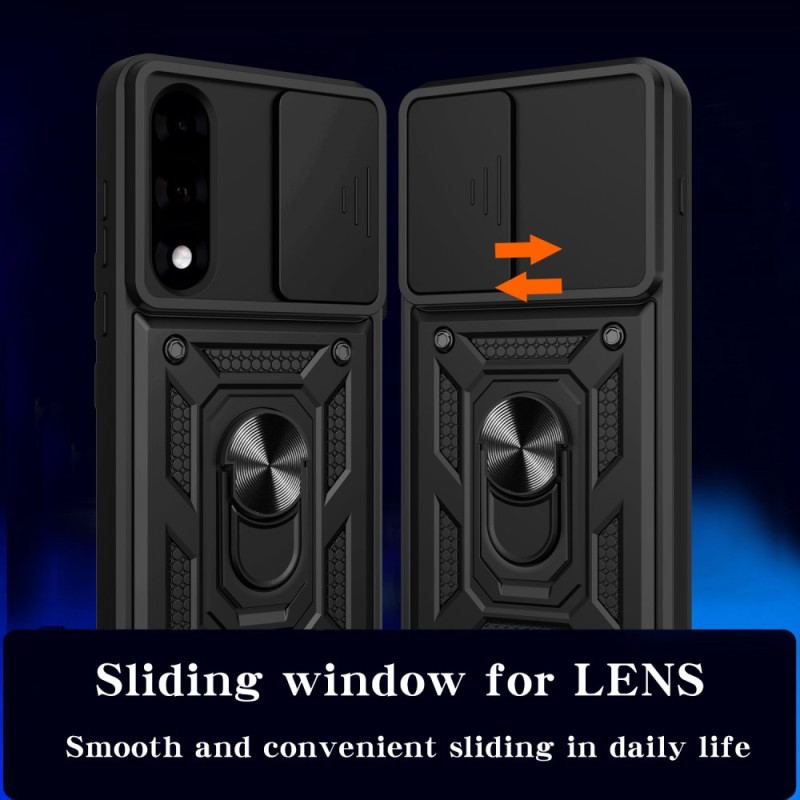 Coque OnePlus Nord 5 Couvercle Coulissant pour Caméra et Support