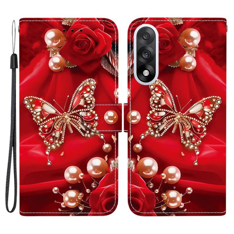 Housse OnePlus Nord 5 5G Papillons Rouges