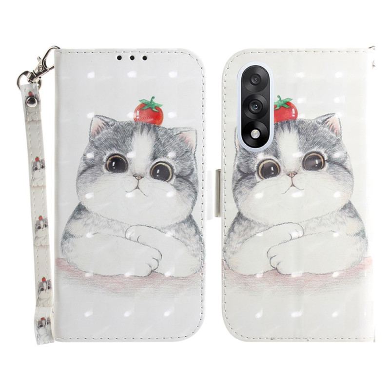 Housse OnePlus Nord 5 Chat Mignon à Lanière