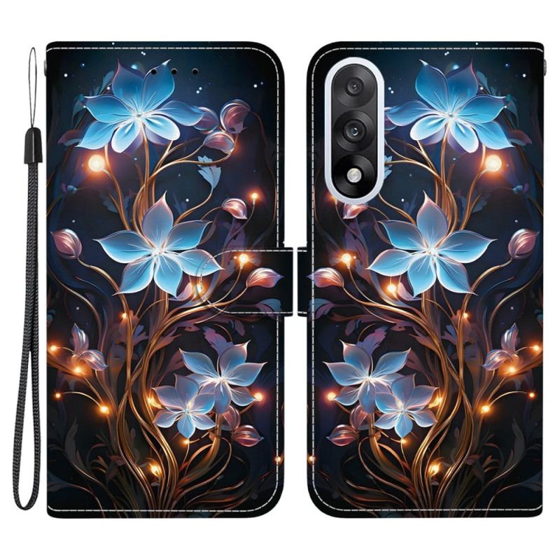 Housse OnePlus Nord 5 Fleurettes Bleues