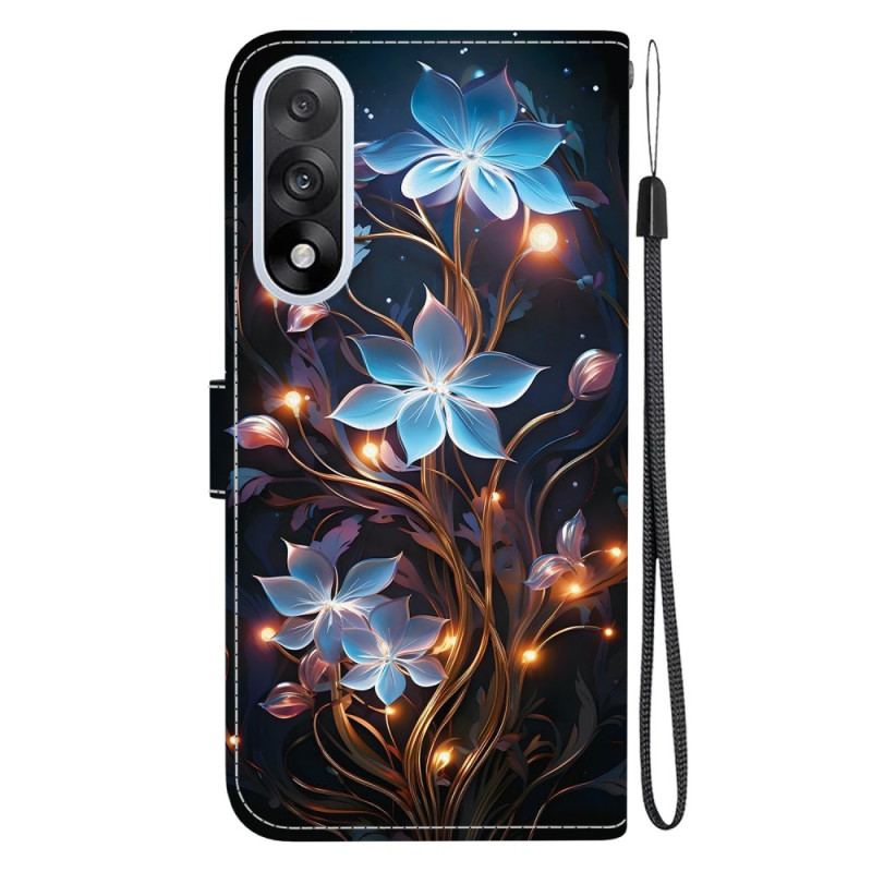 Housse OnePlus Nord 5 Fleurettes Bleues