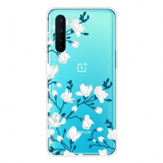 Coque OnePlus Nord Fleurs Blanches