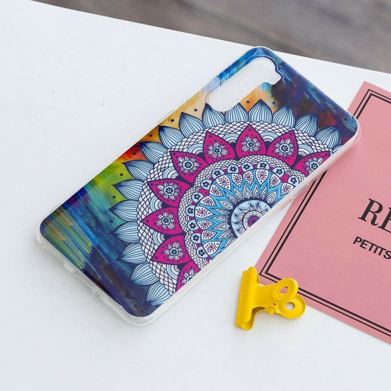 Coque OnePlus Nord Mandala Coloré Fluorescente