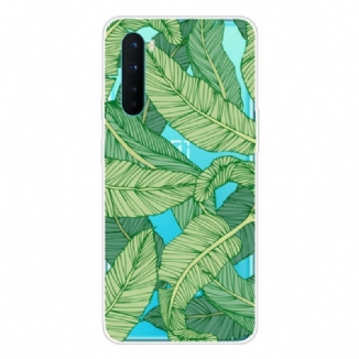 Coque OnePlus Nord Transparente Feuilles Graphiques