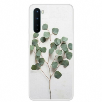 Coque OnePlus Nord Transparente Feuilles Réalistes