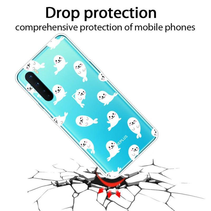 Coque OnePlus Nord Transparente Otaries Fun