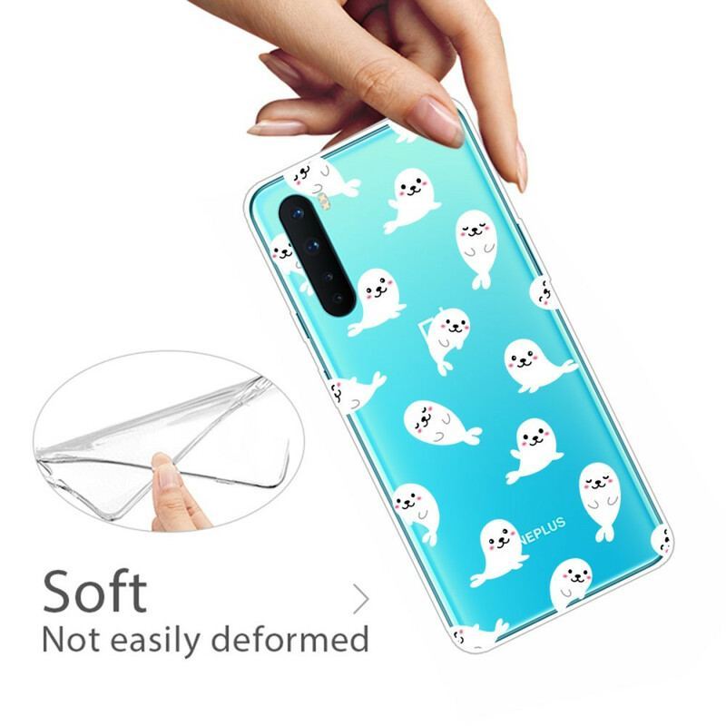 Coque OnePlus Nord Transparente Otaries Fun