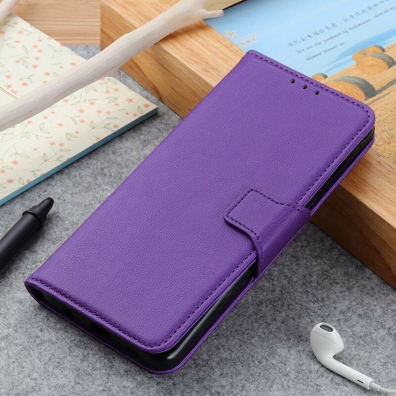 Housse OnePlus Nord Style Cuir Litchi