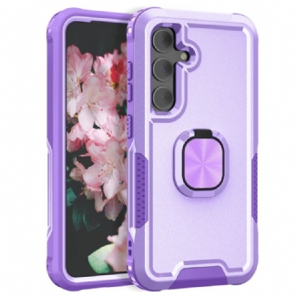 Coque Samsung Galaxy S24 Plus 5G avec Anneau Rotatif et Protection Anti-Rayures