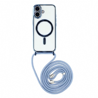 Coque à Cordon iPhone 17 Compatible MagSafe Transparente