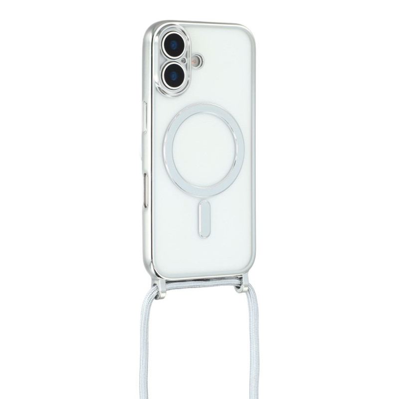 Coque à Cordon iPhone 17 Compatible MagSafe Transparente