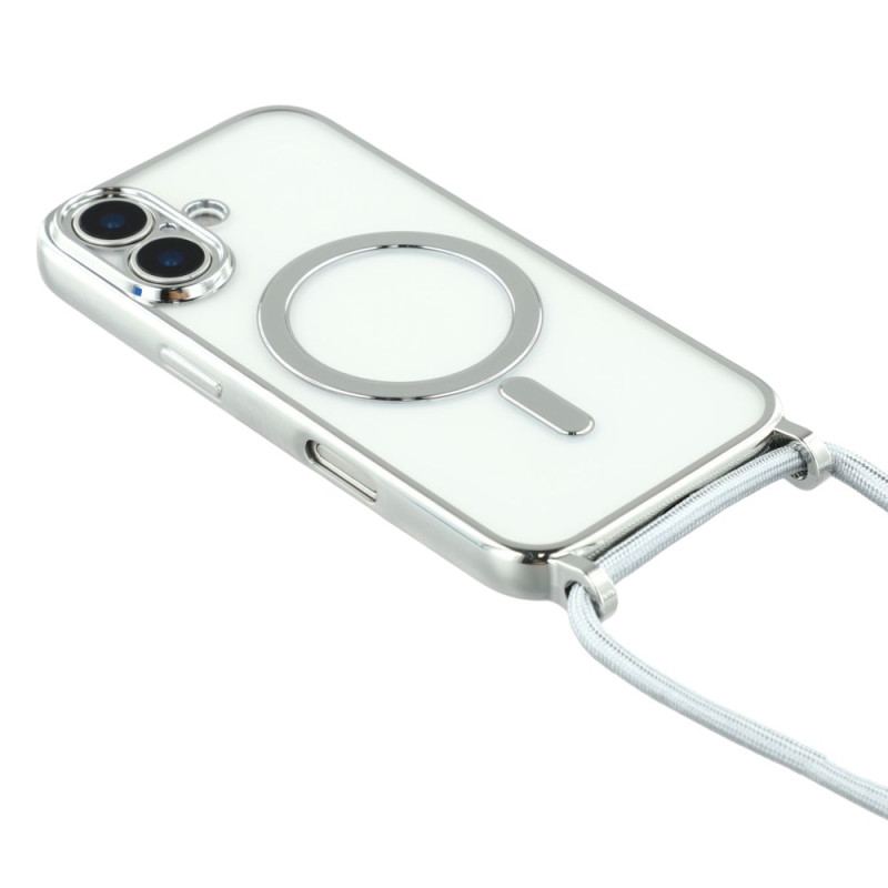 Coque à Cordon iPhone 17 Compatible MagSafe Transparente
