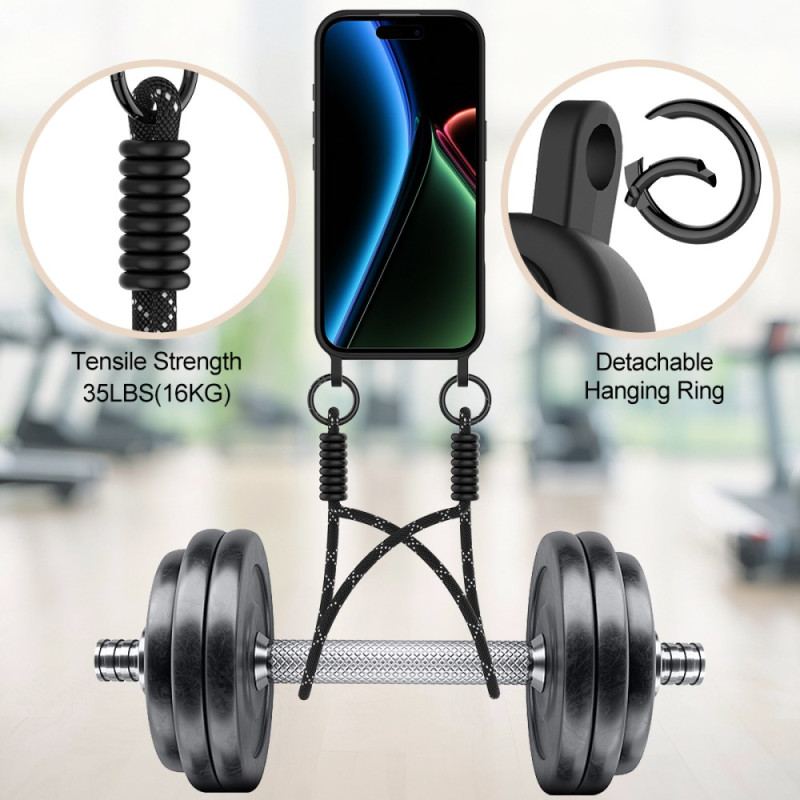 Coque à Cordon iPhone 17 Porte-Carte