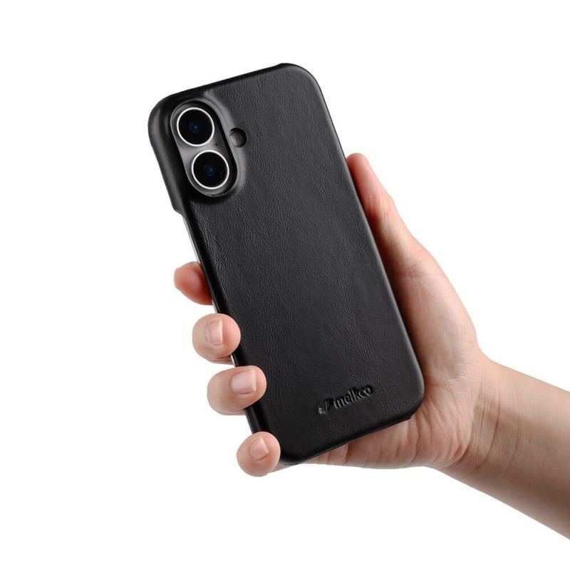 Coque iPhone 17 Compatible MagSafe Cuir Ciré