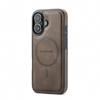 Coque iPhone 17 Compatible MagSafe Effet Cuir Premium