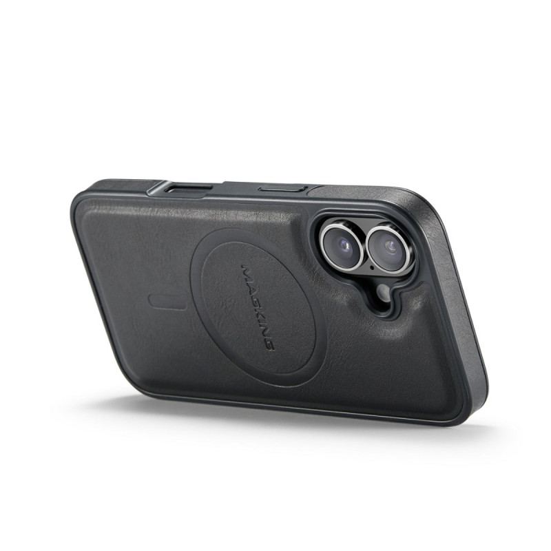 Coque iPhone 17 Compatible MagSafe Effet Cuir Premium