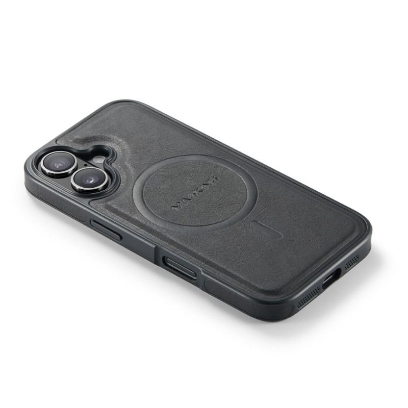 Coque iPhone 17 Compatible MagSafe Effet Cuir Premium