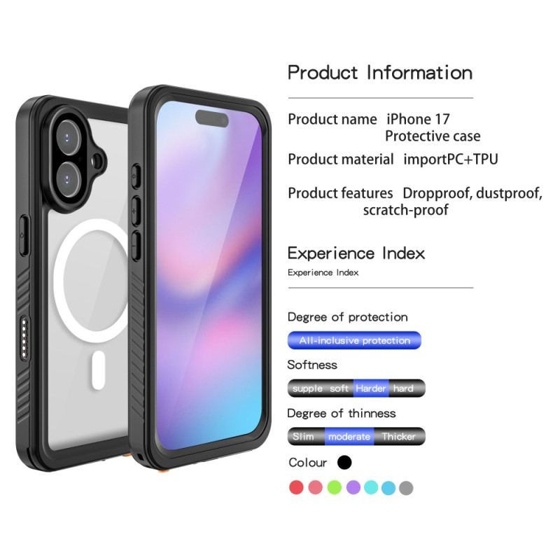 Coque iPhone 17 Compatible MagSafe Étanche Série FS / FM REDPEPPER