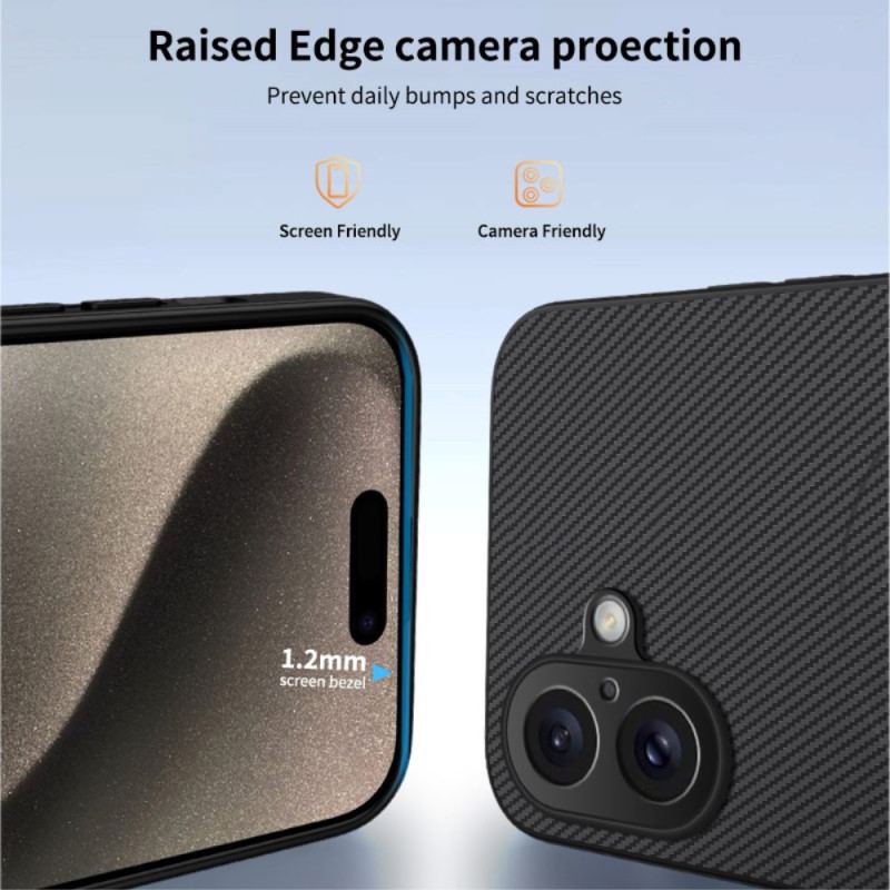 Coque iPhone 17 Compatible MagSafe Fibre Carbone