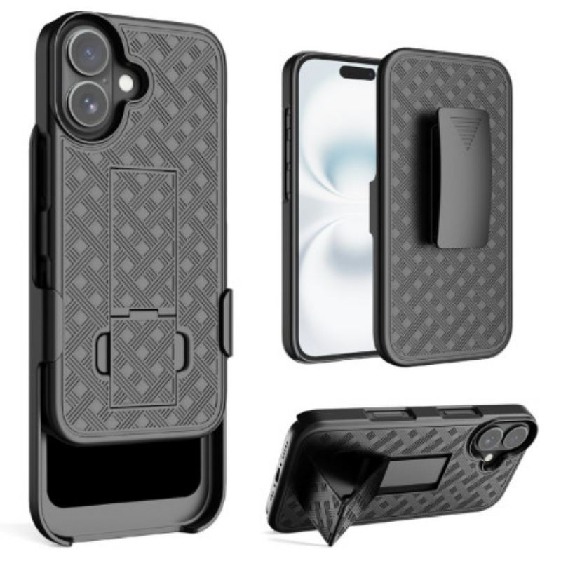 Coque iPhone 17 Coulissante avec Béquille et Clip