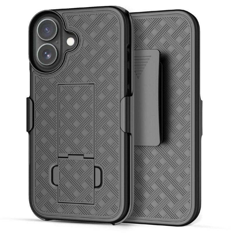 Coque iPhone 17 Coulissante avec Béquille et Clip