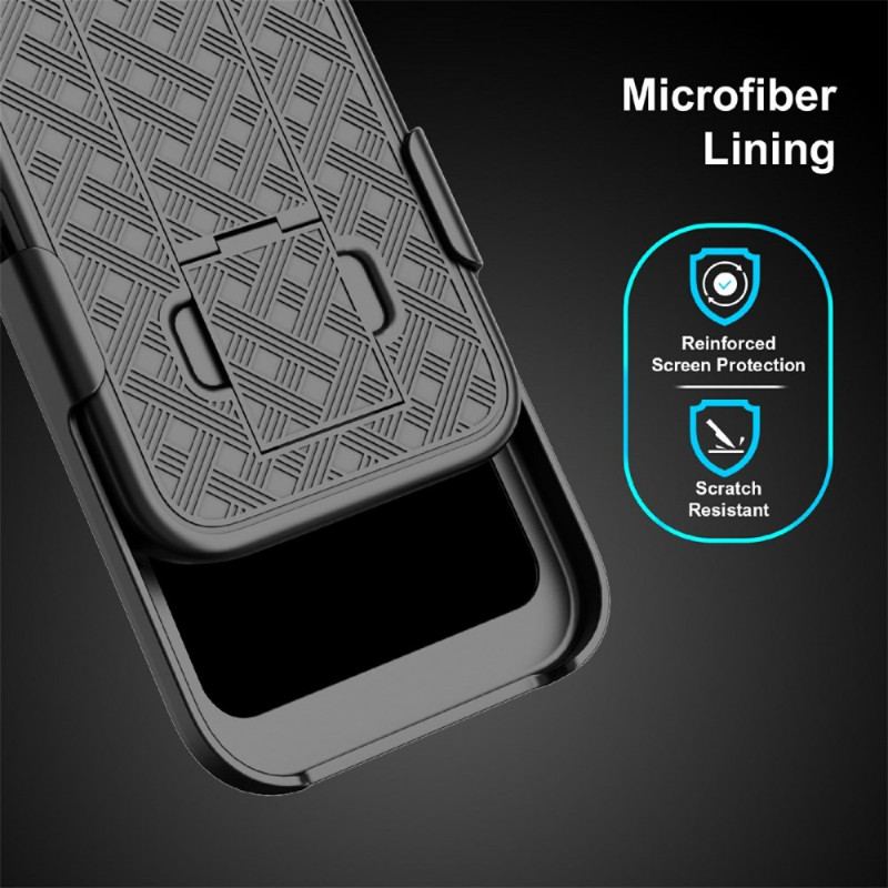 Coque iPhone 17 Coulissante avec Béquille et Clip