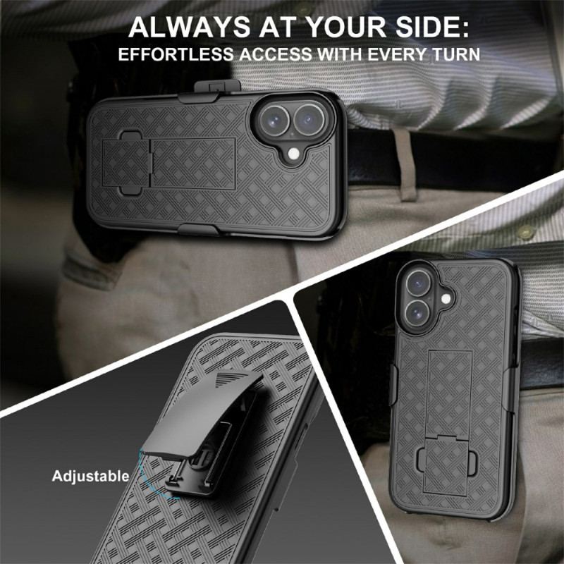 Coque iPhone 17 Coulissante avec Béquille et Clip