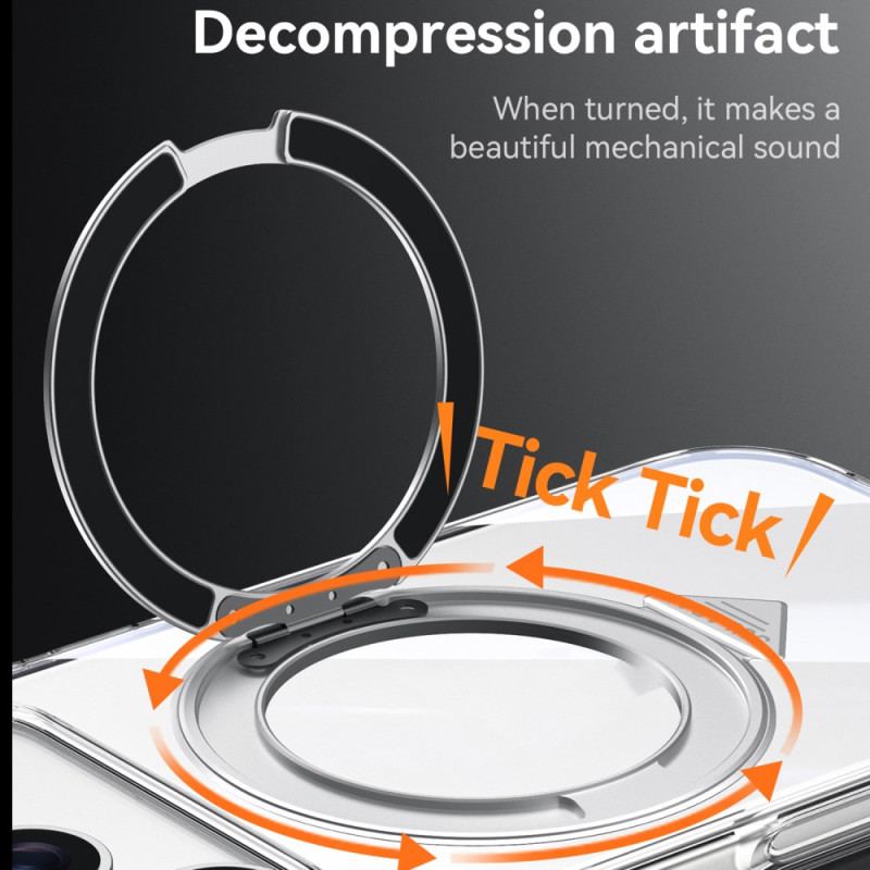 Coque iPhone 17 MagSafe Transparente avec Support