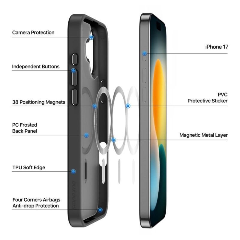 Coque iPhone 17 MagSafe Yind Series DUX DUCIS