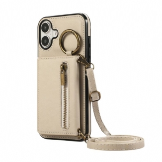 Coque iPhone 17 Portefeuille à Fermeture Éclair