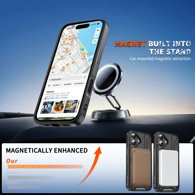 Coque iPhone 17 Support Rotatif et Compatibilité MagSafe