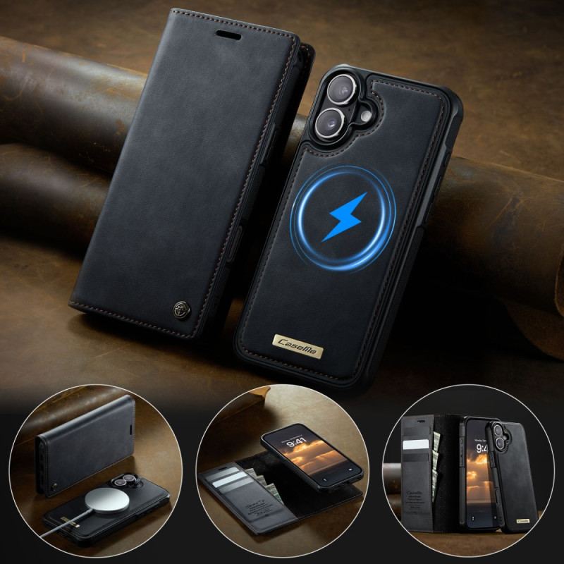 Flip Cover iPhone 17 Compatible MagSafe Coque Détachable et Protection RFID