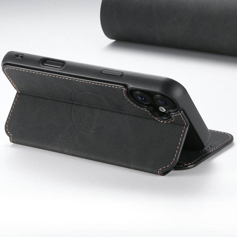 Flip Cover iPhone 17 Compatible MagSafe Style Cuir