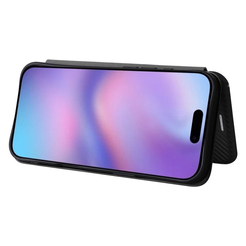 Flip Cover iPhone 17 Fibre Carbone