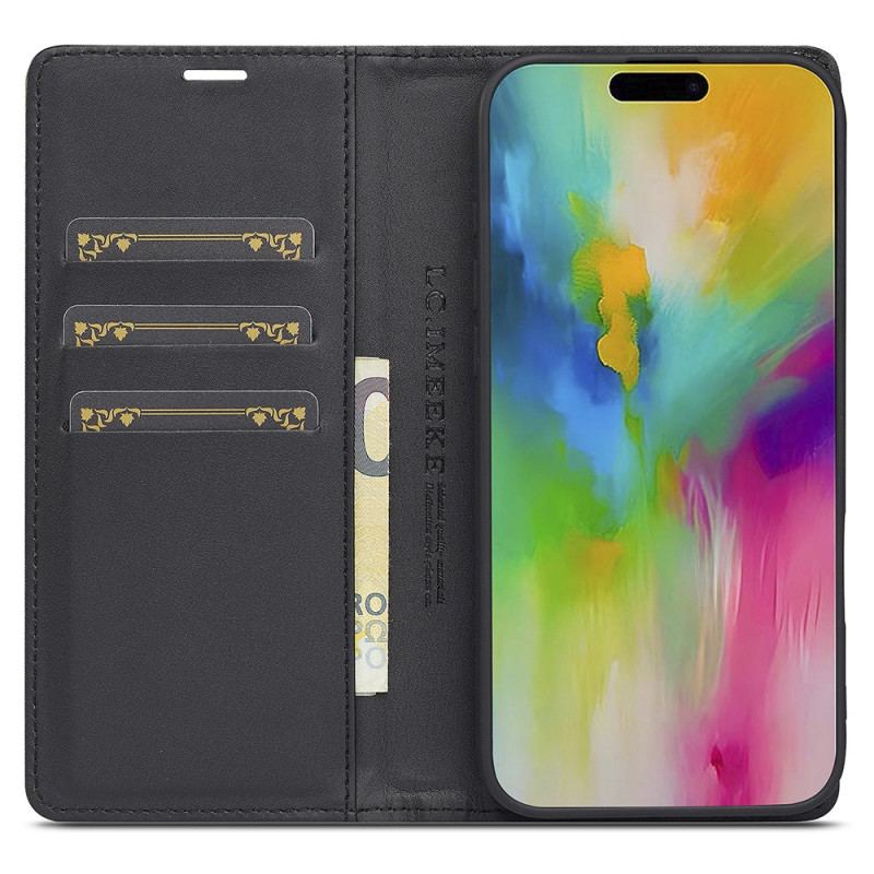 Flip Cover iPhone 17 Fibre Carbone LC.IMEEKE