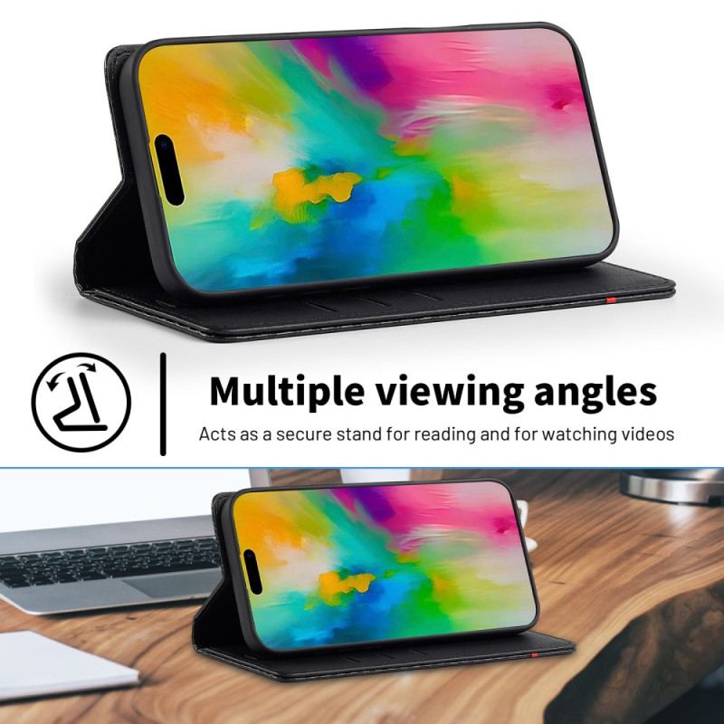 Flip Cover iPhone 17 Fibre Carbone LC.IMEEKE