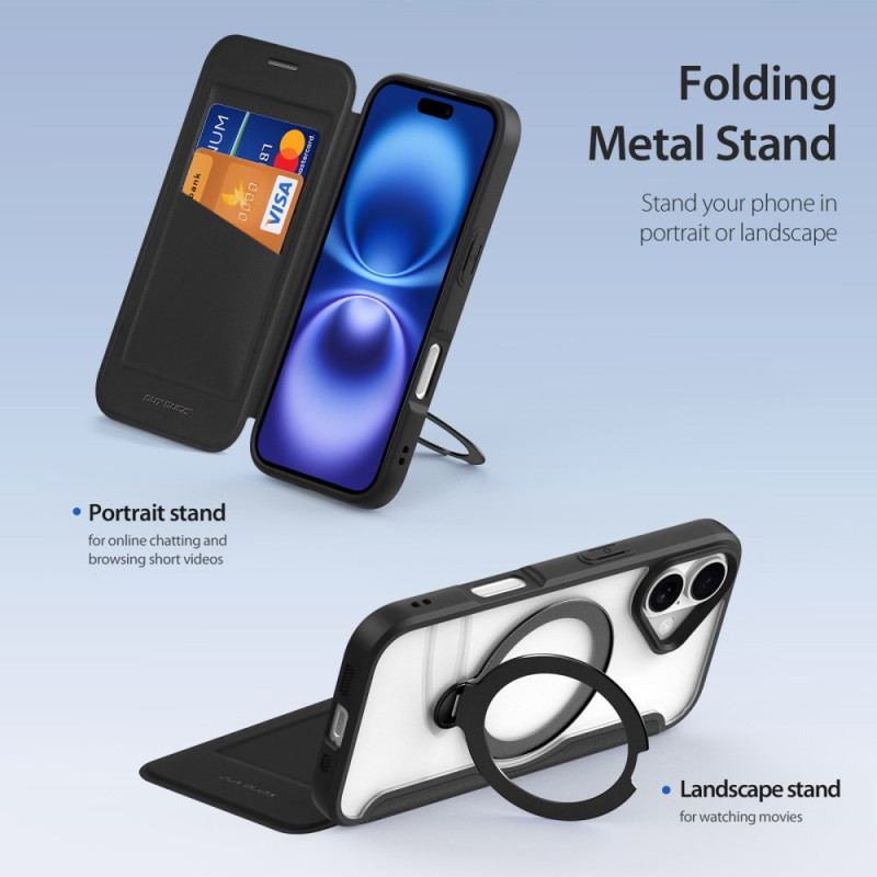 Flip Cover iPhone 17 MagSafe Skin X Pro Series avec Support DUX DUCIS