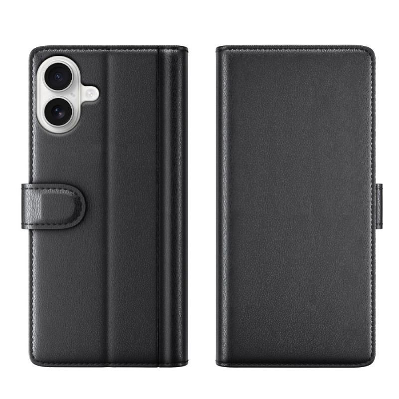Housse iPhone 17 Portefeuille Cuir Véritable